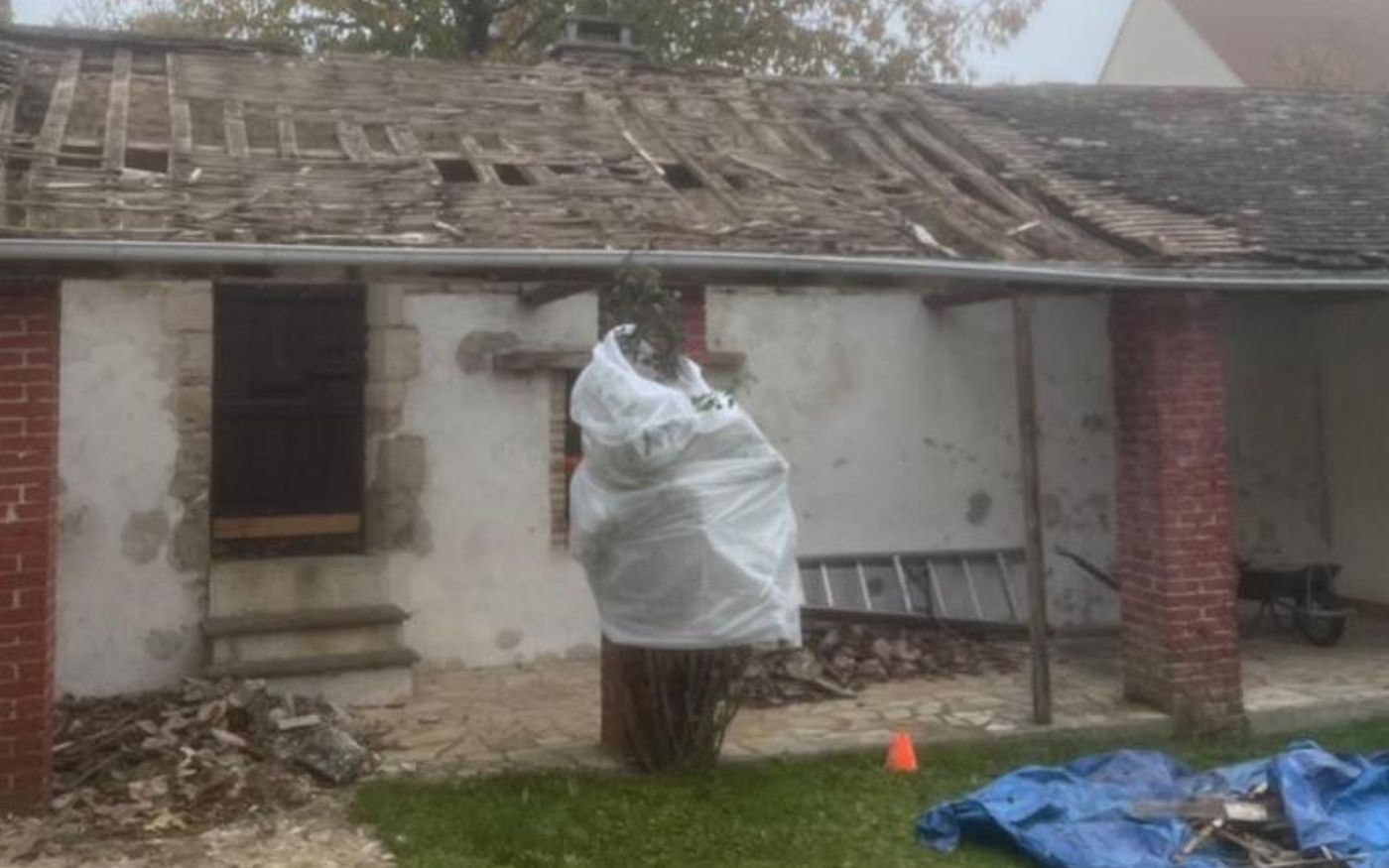 Couverture avant travaux à Rouen