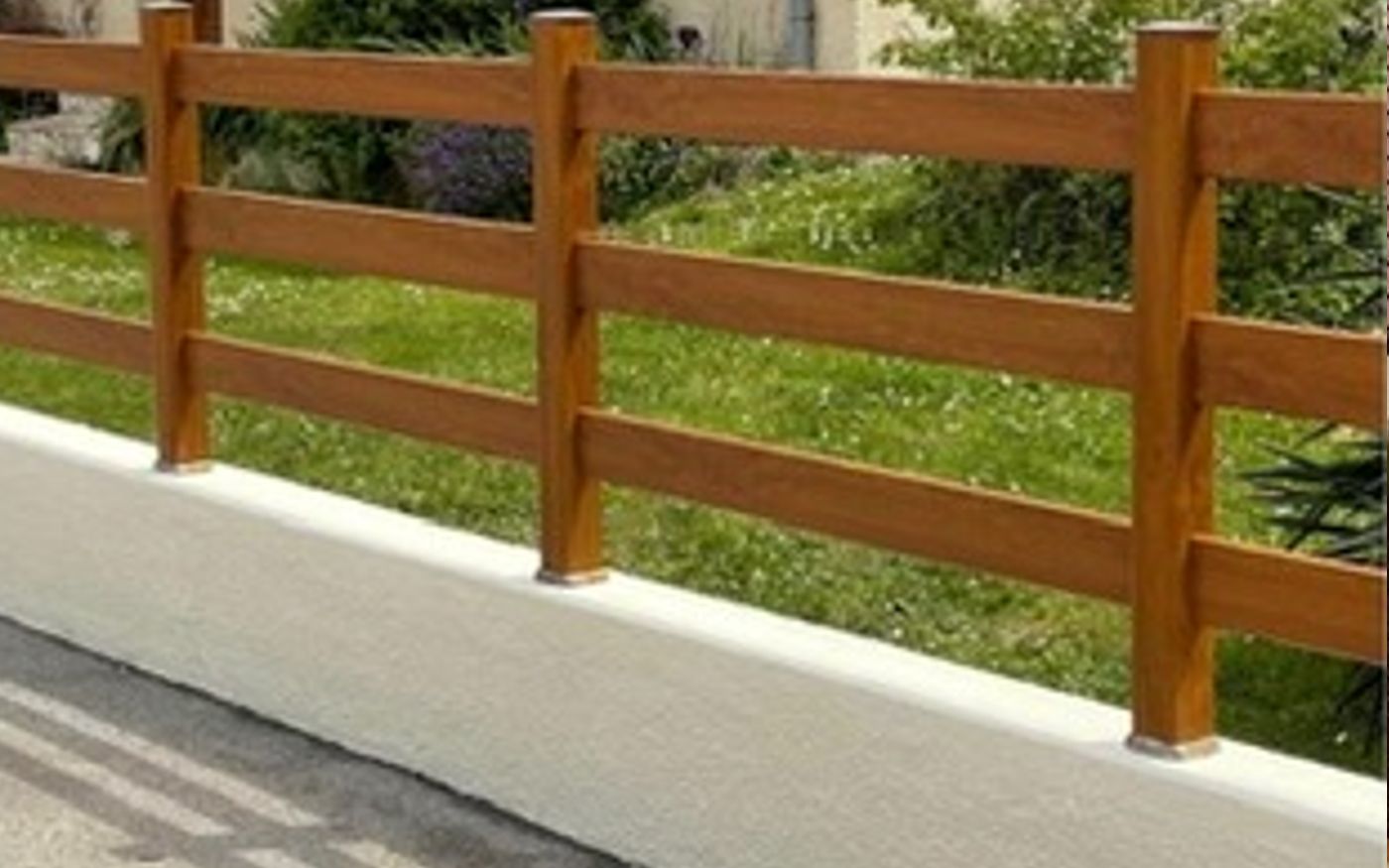 Peinture mur de cloture chaumont en vexin après